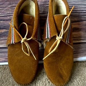 Fur lined moccasins
